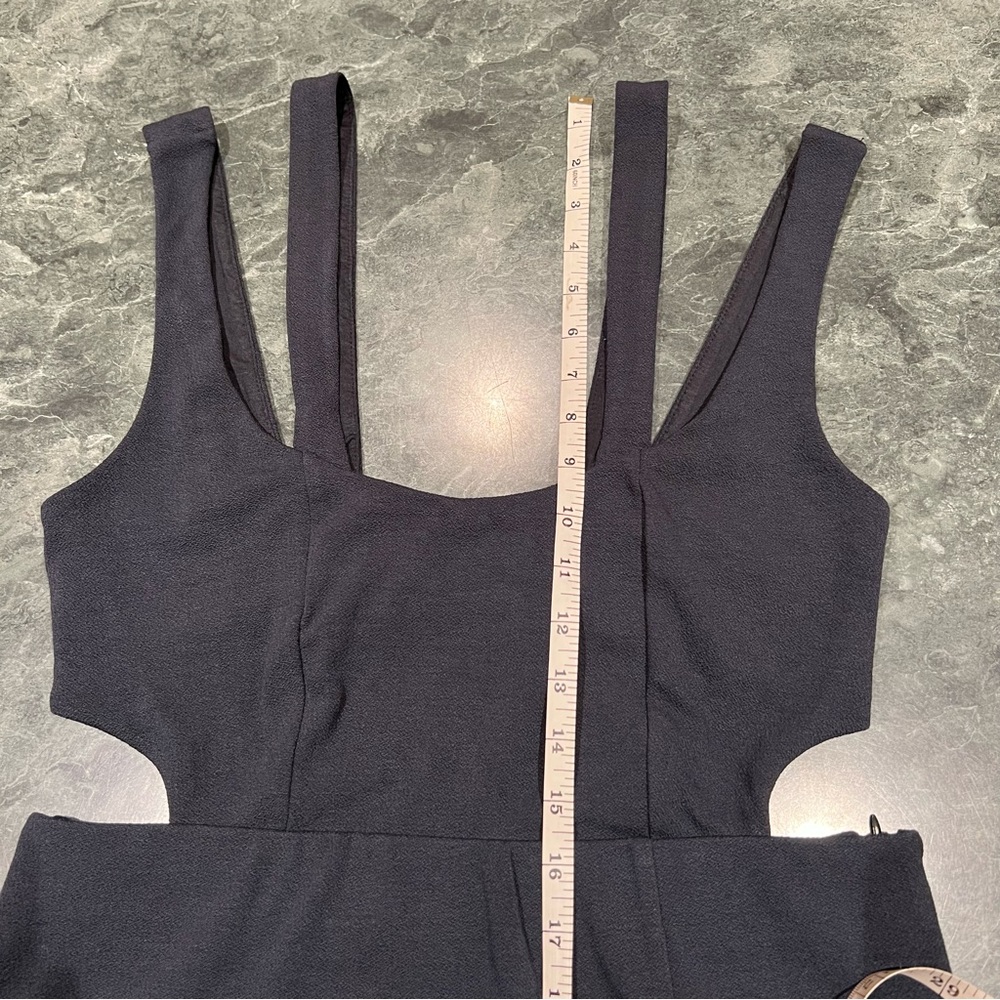 Maeve Dress Navy Blue Open Back Knit Maxi Dress Size Medium Anthropologie NWT - Picture 8 of 12